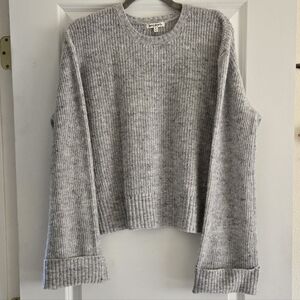 Rag Poets Heather Gray Crew Neck Sweater